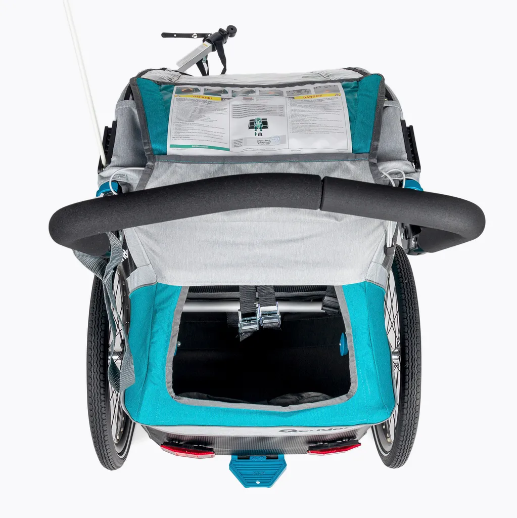 Qeridoo Kidgoo1 Petrol Kinderanhänger – Bild 4